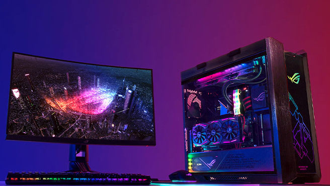 بهترین مانیتورهای گیمینک با کیفیت 2K از برندهای گوناگون 15 مانیتور ایسوس مدل ROG STRIX XG27WQ