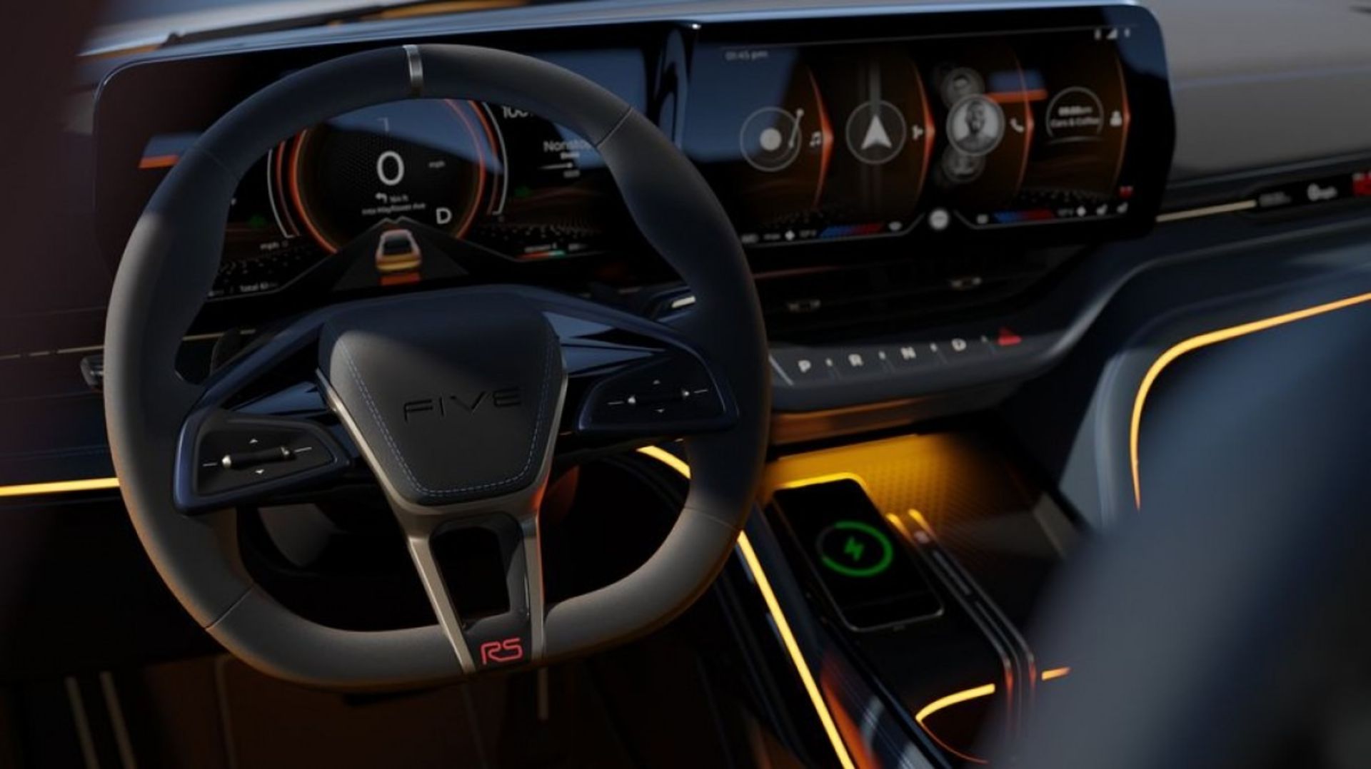 نمای داخل کابین خودرو مولن FIVE RS