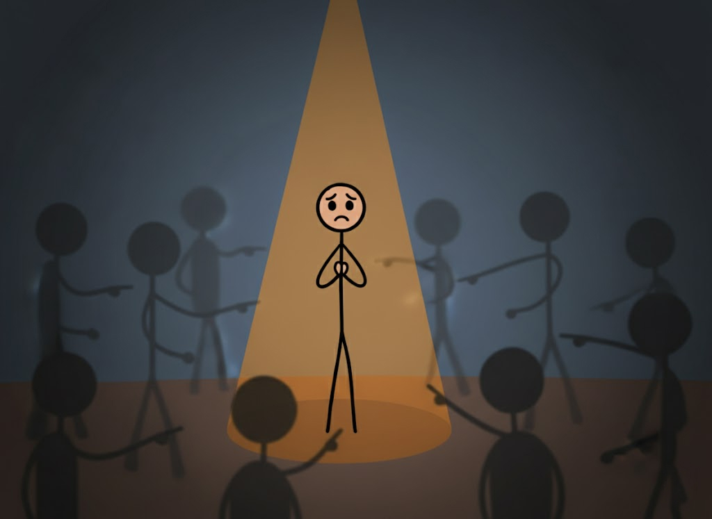 تاثییر اسپات لایت چیست و چرا دیگران آنقدر که فکر میکنید به شما دقت نمیکنند؟_تونل زمان 4 1761679245 78 تاثییر اسپات لایت چیست و چرا دیگران آنقدر که فکر